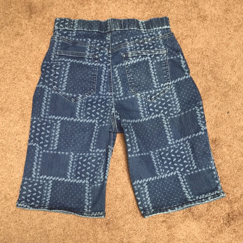 Nwot Patchwork Patterned Bermuda Shorts - image 4